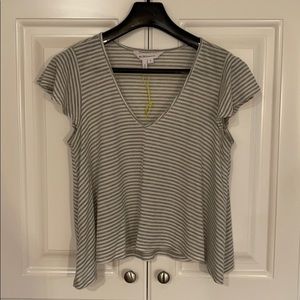 BCBGeneration Grey Stripe Shirt